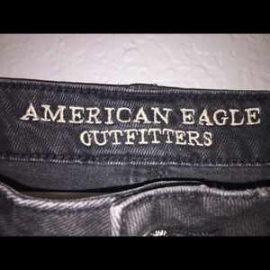 American Eagle Denim Ripped Skirt